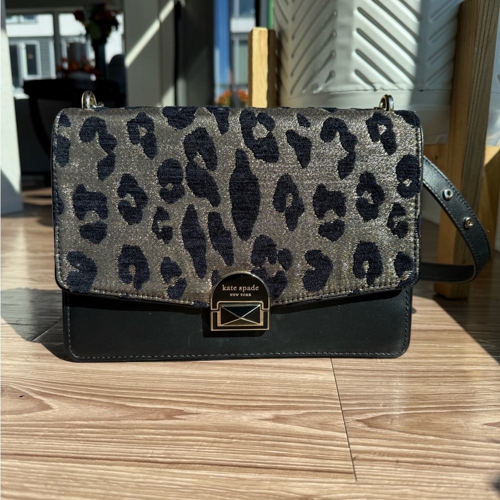 Kate Spade Leopard Print Shoulder Bag - Like New - Picture 3 of 14